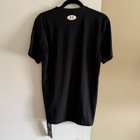 Under Armour HeatGear Men's Compression Short Sleeve Black White XL - Picture 5 of 12